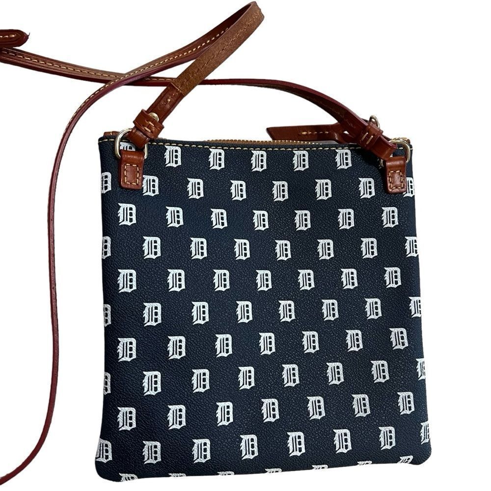 Dooney & Bourke Detroit Tigers North South Triple Zip Crossbody Bag - Picture 11 of 13
